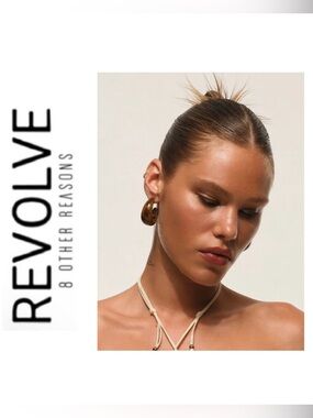 NWT Revolve x 8 Other Reasons Tortoise Shell Moon Earrings